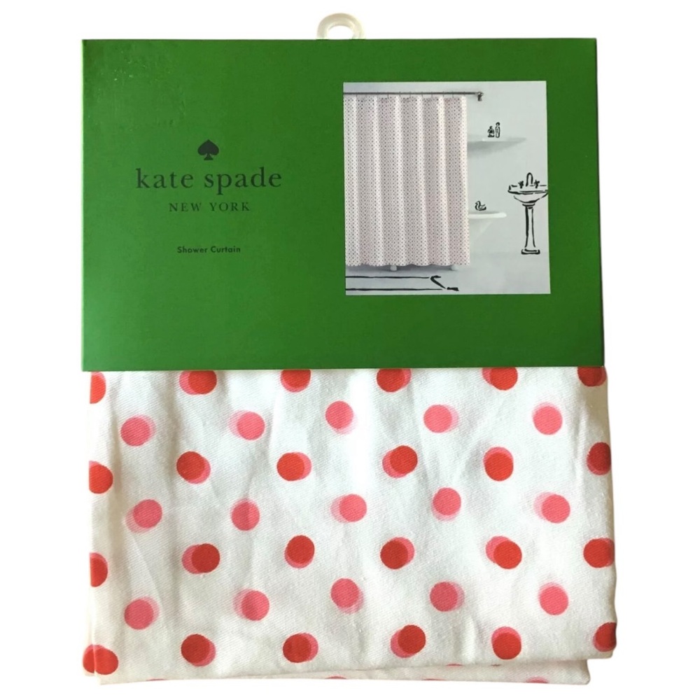 Kate Spade Fiesta Dots Shower Curtain NWT